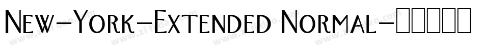 New-York-Extended Normal字体转换